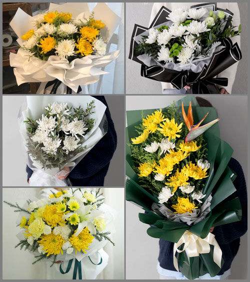江苏南通通州区二甲镇余北社区白事花束代送
